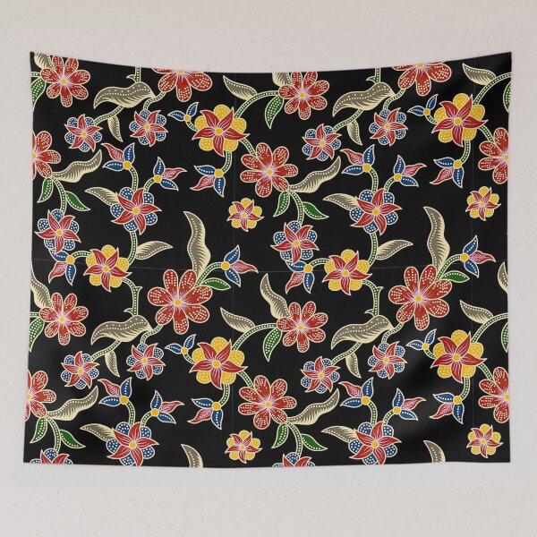 Item preview, Batik Floral Pattern designed and sold by Teravill.