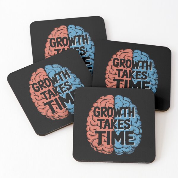 Item preview, Growth Takes Time – Split Brain Retro Illustration designed and sold by ViviNyks.