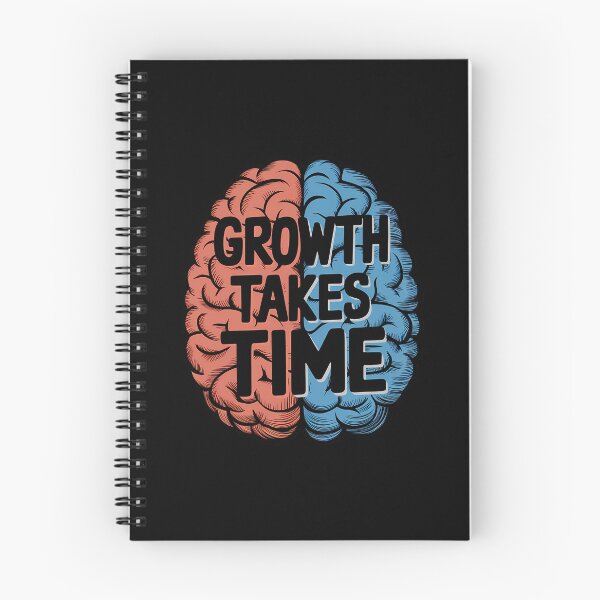 Item preview, Growth Takes Time – Split Brain Retro Illustration designed and sold by ViviNyks.