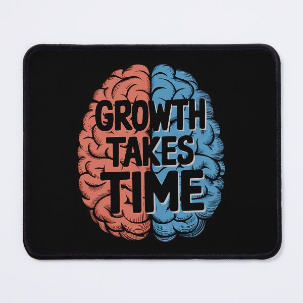 Item preview, Growth Takes Time – Split Brain Retro Illustration designed and sold by ViviNyks.