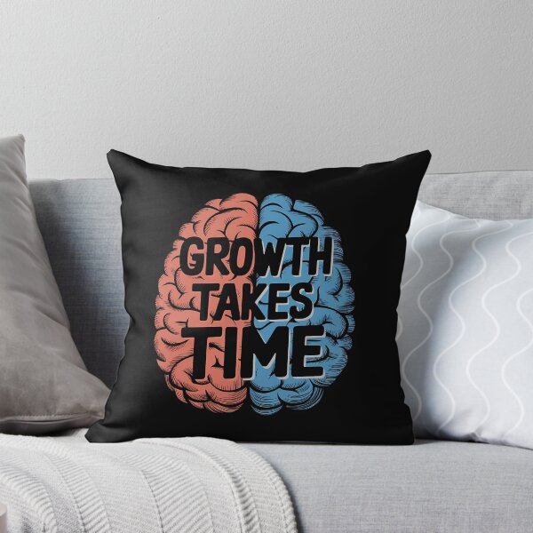 Item preview, Growth Takes Time – Split Brain Retro Illustration designed and sold by ViviNyks.