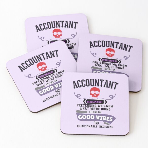 Item preview, Funny Accountant Relying on Good Vibes designed and sold by kesuzz.