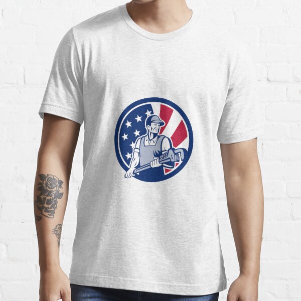 Item preview, American Plumber and Pipefitter USA Flag Icon designed and sold by patrimonio.