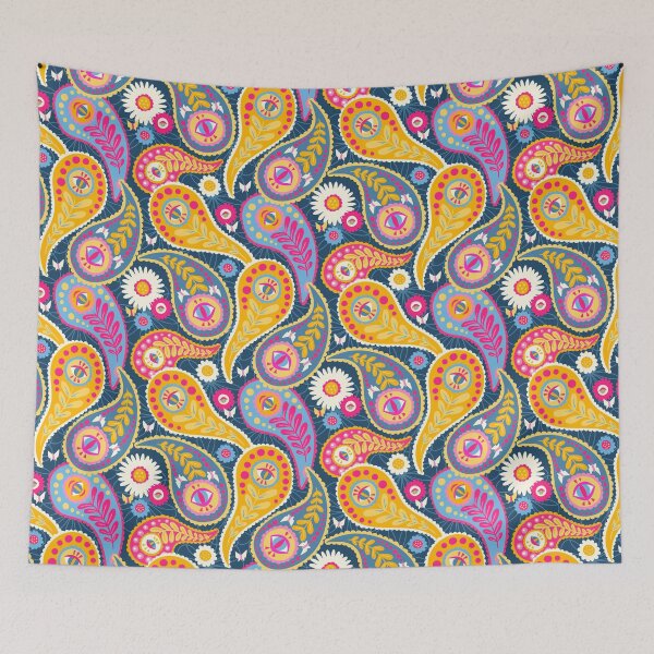 Item preview, Bold and Colorful Paisley Eyes designed and sold by latheandquill.