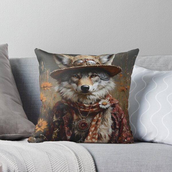 Artikelvorschau, Hippie Mode Coyote - Tierkunst entworfen und verkauft von Chrisjeffries24.