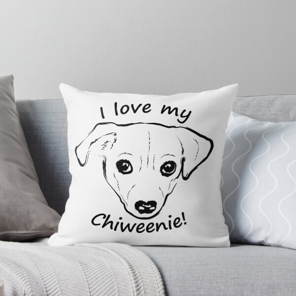 Item preview, I love my Chiweenie, minimalist line graphic designed and sold by BandR-Tees.