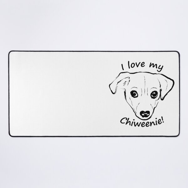 Item preview, I love my Chiweenie, minimalist line graphic designed and sold by BandR-Tees.