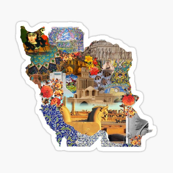 Aperçu de l'œuvre Carte de l'Empire perse, carte de l'Iran, conception de cartes persanes, carte de la Perse créée et vendue par PersianGallary.