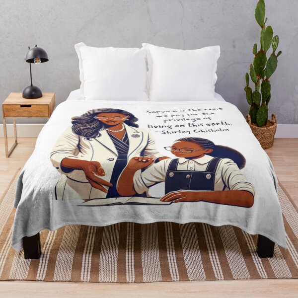Item preview, Service is our Rent - Shirley Chisholm designed and sold by Picturit.