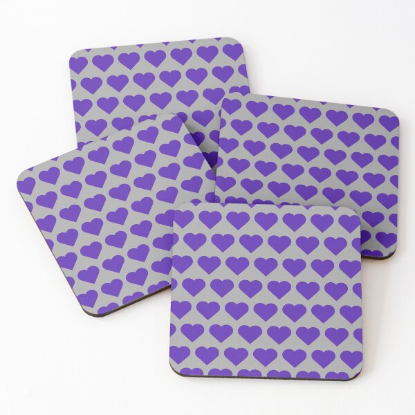 Item preview, Blue Love Heart Pattern on Gray Background designed and sold by MaedK.