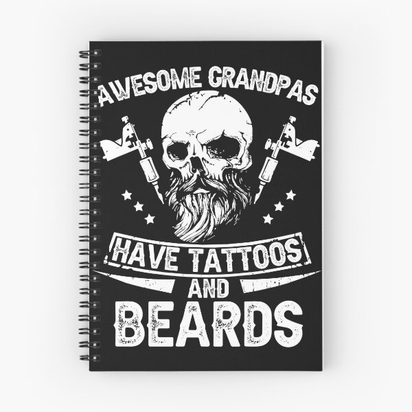 Item preview, Mens Awesome Grandpas Have Tattoos and Beards Shirt designed and sold by StreetArtPro.