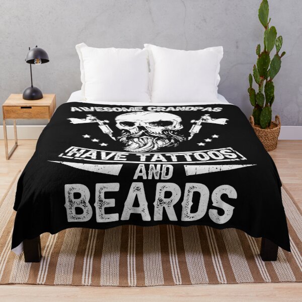 Item preview, Mens Awesome Grandpas Have Tattoos and Beards Shirt designed and sold by StreetArtPro.