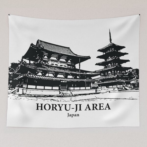 Item preview, Horyu-ji Area - Japan designed and sold by Lakeric Cityscapes.