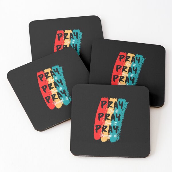 Item preview, Pray Pray Pray Inspirational Quote designed and sold by DARK_NOVA.