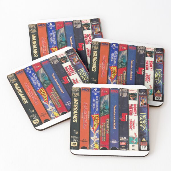 Item preview, Classic 80s Kids Movies - Vintage VHS Spines designed and sold by Mr Mustard Prints.