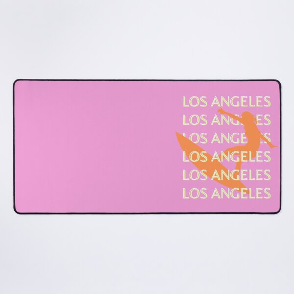 Item preview, Los Angeles Travel Art, California, Travel Art, Surf Lovers, Pink designed and sold by Magic Love Art Print.