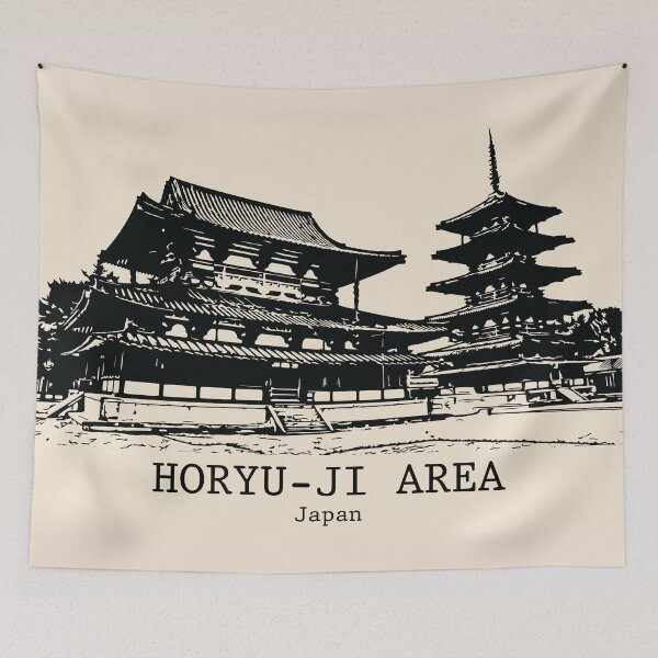 Item preview, Horyu-ji Area - Japan designed and sold by Lakeric Cityscapes.