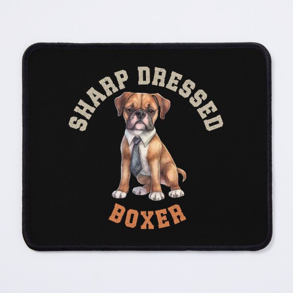 Item preview, Sharp Dressed Boxer Cute German Dog Wearing Tie designed and sold by eclecTEEq.