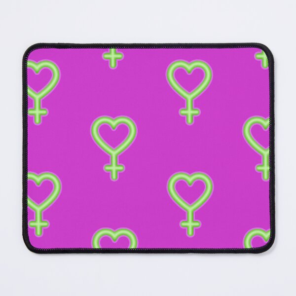 Item preview, Fem power heart (green & pink) designed and sold by JuicyHeart-tasteshop.