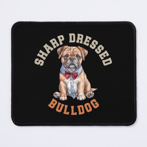 Item preview, Sharp Dressed Bulldog Cute English Dog Wearing Tie designed and sold by eclecTEEq.