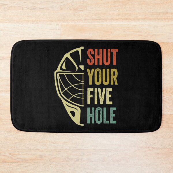 Item preview, Ice Hockey Goalie Funny Shut Your Five Hole Retro designed and sold by Blok45.