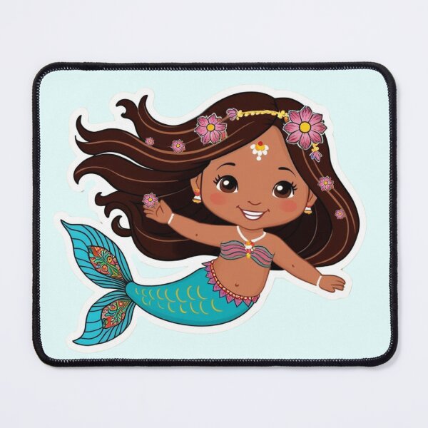 Item preview, Kawaii Cartoon indian inspired Mermaid designed and sold by hannah01789.
