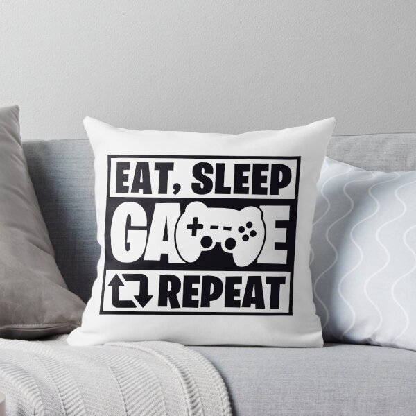 Item preview, Eat Sleep Game Repeat Funny Gamer Saying designed and sold by Kubala Designs.