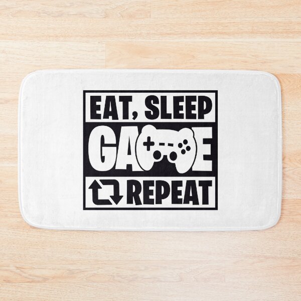 Item preview, Eat Sleep Game Repeat Funny Gamer Saying designed and sold by Kubala Designs.