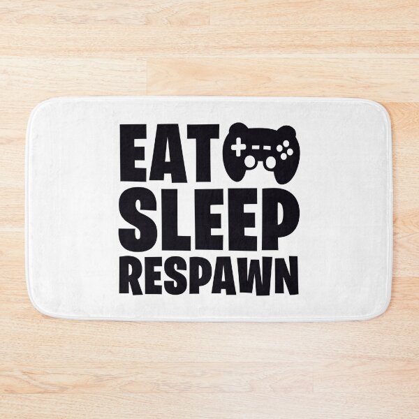 Item preview, Eat Sleep Respawn Funny Gamer Saying designed and sold by Kubala Designs.