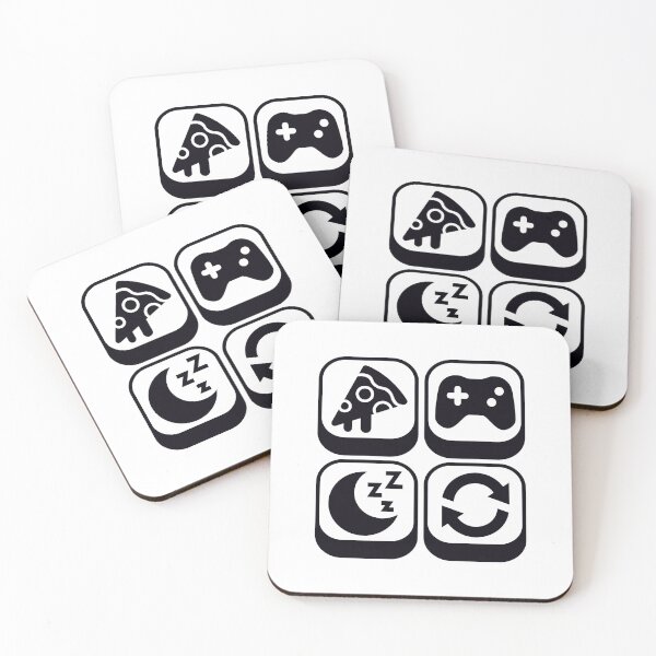 Item preview, Eat Sleep Game Repeat Funny Gamer Saying designed and sold by Kubala Designs.