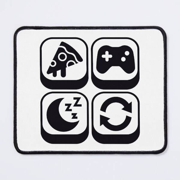 Item preview, Eat Sleep Game Repeat Funny Gamer Saying designed and sold by Kubala Designs.
