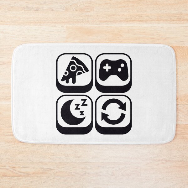 Item preview, Eat Sleep Game Repeat Funny Gamer Saying designed and sold by Kubala Designs.
