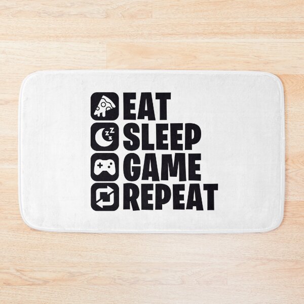 Item preview, Eat Sleep Game Repeat Funny Gamer Saying designed and sold by Kubala Designs.