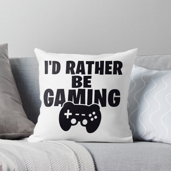 Item preview, I'd rather be gaming Funny Gamer Saying designed and sold by Kubala Designs.