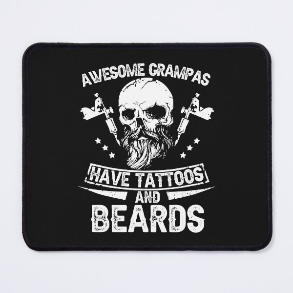 Item preview, Mens Awesome Grampas Have Tattoos and Beards Shirt designed and sold by StreetArtPro.