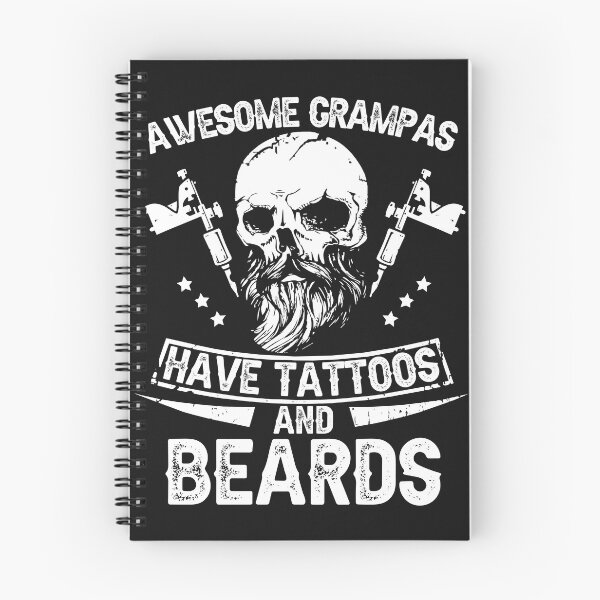 Item preview, Mens Awesome Grampas Have Tattoos and Beards Shirt designed and sold by StreetArtPro.