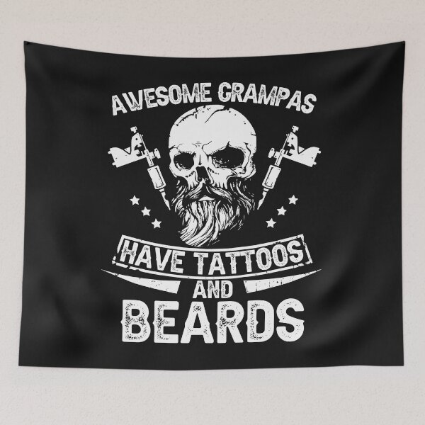 Item preview, Mens Awesome Grampas Have Tattoos and Beards Shirt designed and sold by StreetArtPro.