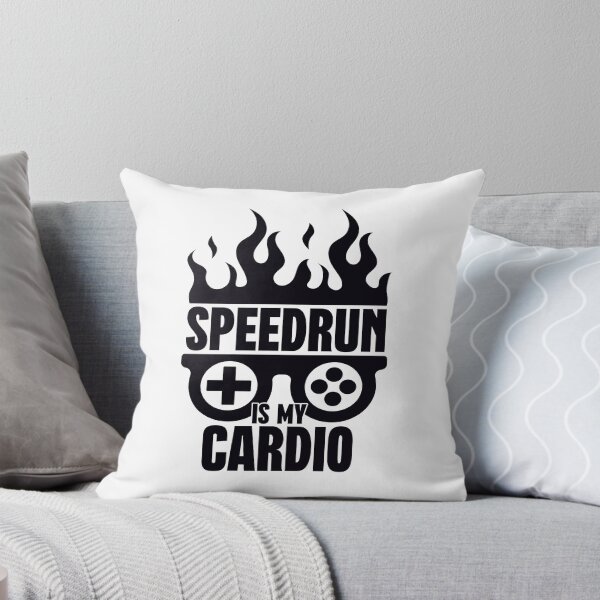 Item preview, Speedrun is my cardio Funny Gamer Saying designed and sold by Kubala Designs.