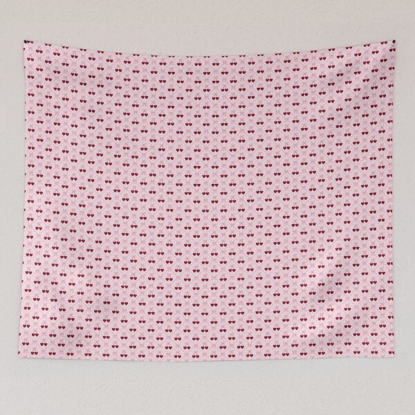 Item preview, Retro Cherry Hearts and Bows  designed and sold by Osaseredesigns.