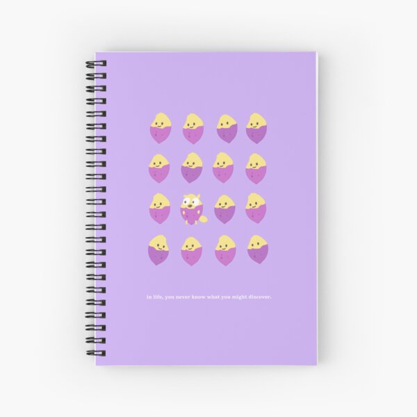 Vista previa del artículo con la obra «Libro manuscrito de batata morada», diseñado y vendido por click meteor.