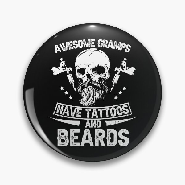 Item preview, Mens Awesome Gramps Have Tattoos and Beards Shirt designed and sold by StreetArtPro.