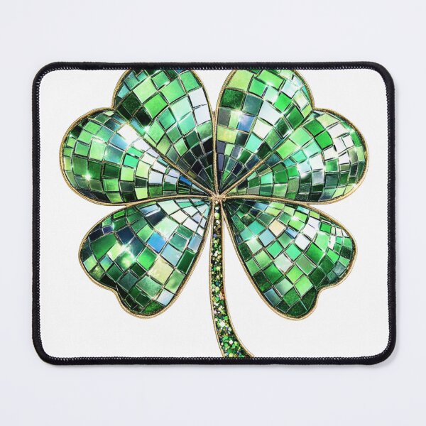 Item preview, Stained Glass Four Leaf Clover designed and sold by Sol-threads.