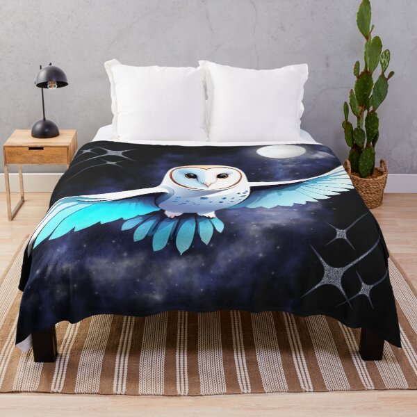 Item preview, Mystical Moonlit Barn Owl | Cosmic Nocturnal Flight Art designed and sold by UniversalFlair.
