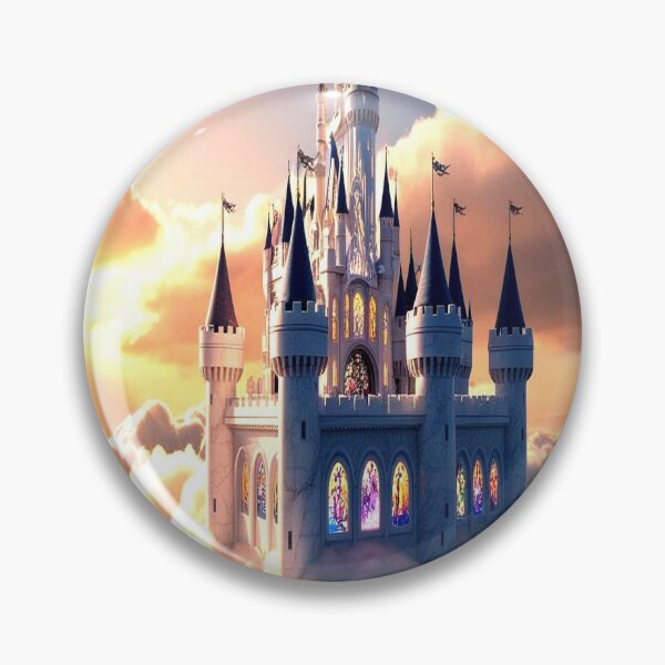 Item preview, Dreamy Castle in the Sky | Fantasy Floating Fortress Art designed and sold by AkilaCreations .