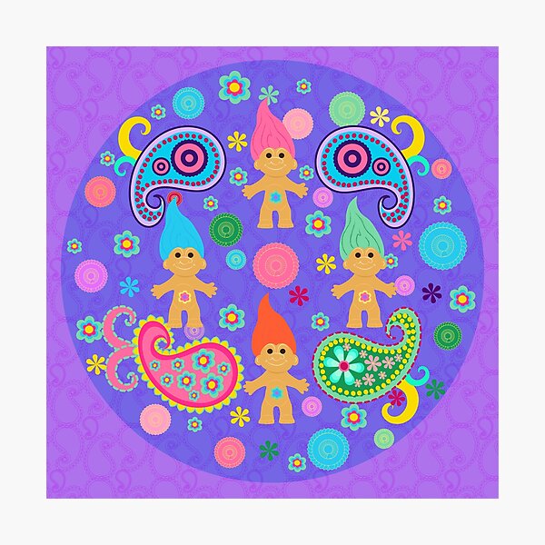 Item preview, Paisley and trolls from the 90s designed and sold by liveinpaper.