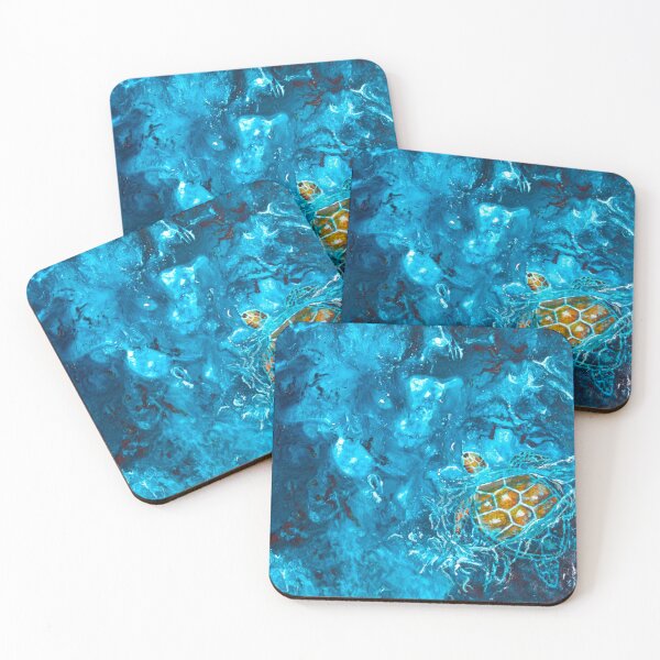 Item preview, Painted Turtle In Aqua Waters designed and sold by Nicola Morgan.