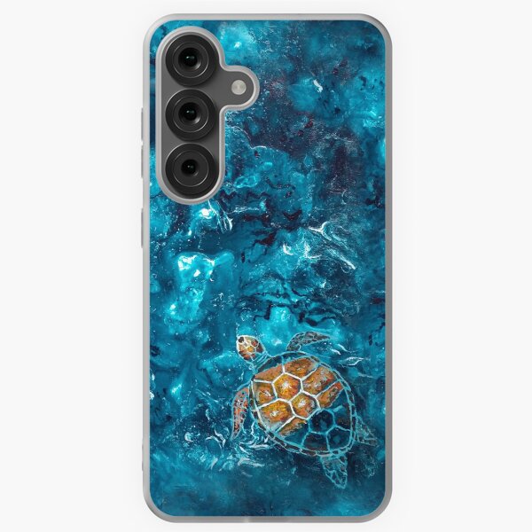 Item preview, Painted Turtle In Aqua Waters designed and sold by Nicola Morgan.