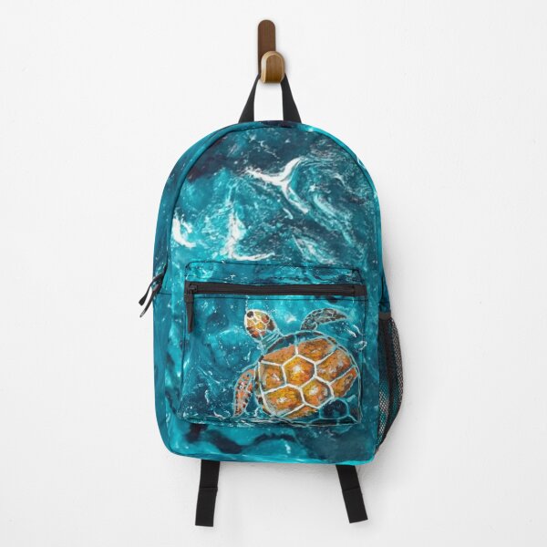 Item preview, Painted Turtle In Aqua Waters designed and sold by Nicola Morgan.