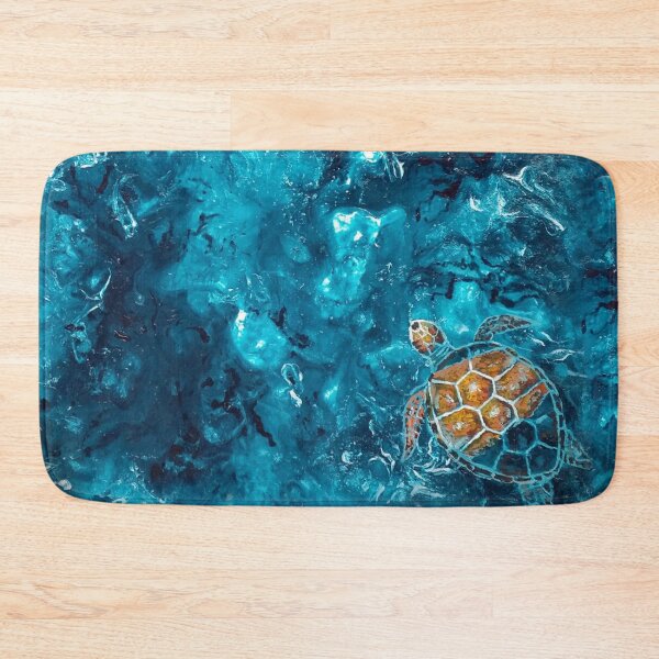 Item preview, Painted Turtle In Aqua Waters designed and sold by Nicola Morgan.