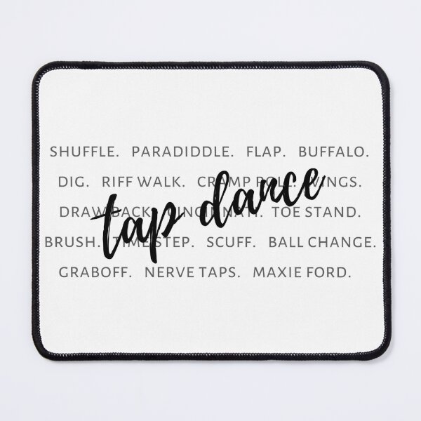Item preview, Tap Dancer Tap Dancing Tap Terms Tap Teacher Tap Words Typography Tap Dance designed and sold by SarahFinnDesign.